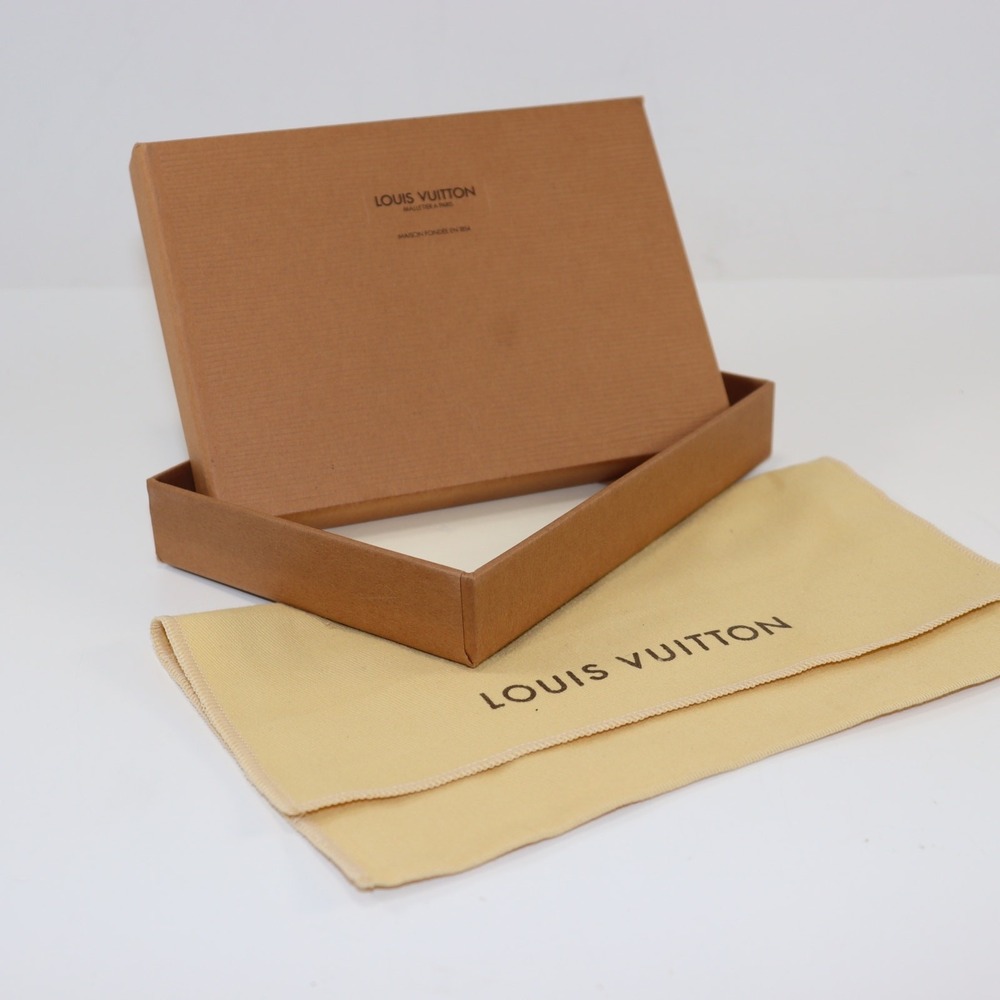 Louis Vuitton Wallet Box and Dust Bag Brown Unisex Accessory Storage